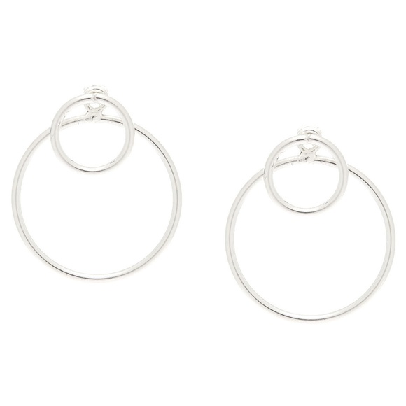 Claire's Jewelry - NEW Sterling Silver Front & Back Circle Earrings